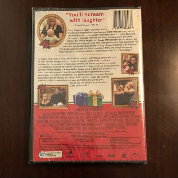 Four Christmases DVD with Vince Vaughn/Reese Witherspoon Full Screen,‎ 20… - Picture 4 of 4